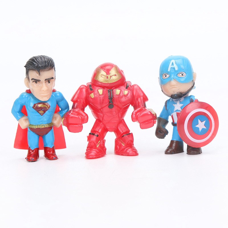 Bộ 12 mô hình nhân vật siêu anh hùng của hãng Marvel Avengers 3.5cm