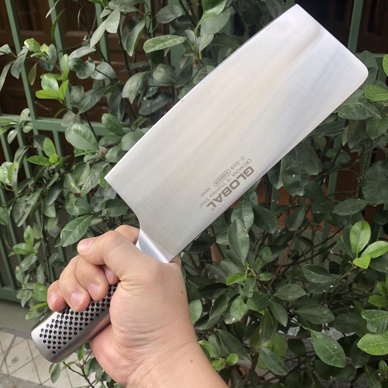 Dao chặt xương chính hãng global, sắc bén, liền khối, dài 30cm, dày 3.5li, không rỉ
