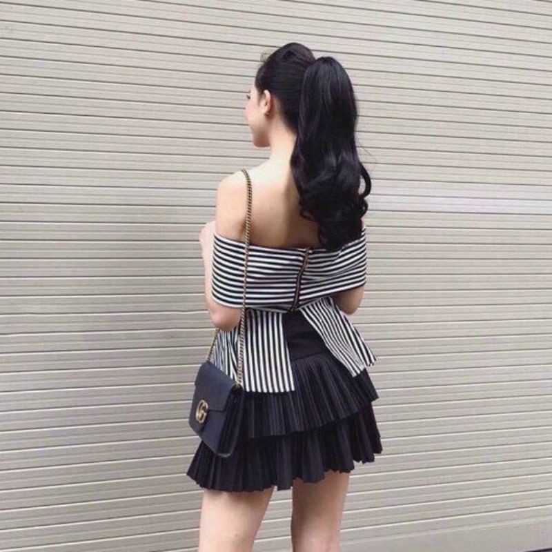 [ Mã FAMAYWA giảm 10K đơn 50K] Chân váy dập ly 2 tầng vải thun cao cấp | BigBuy360 - bigbuy360.vn