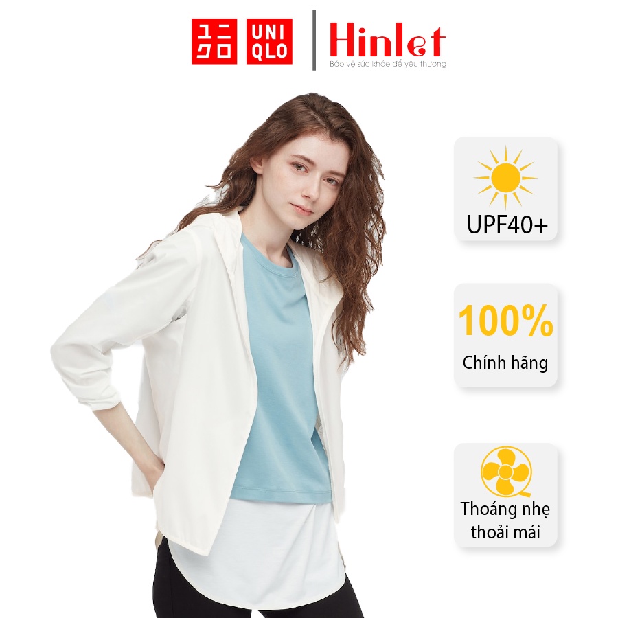 Áo khoác chống nắng nữ Uniqlo 429058 vải dù Women Pocketable UV Cut Parka Chính Hãng