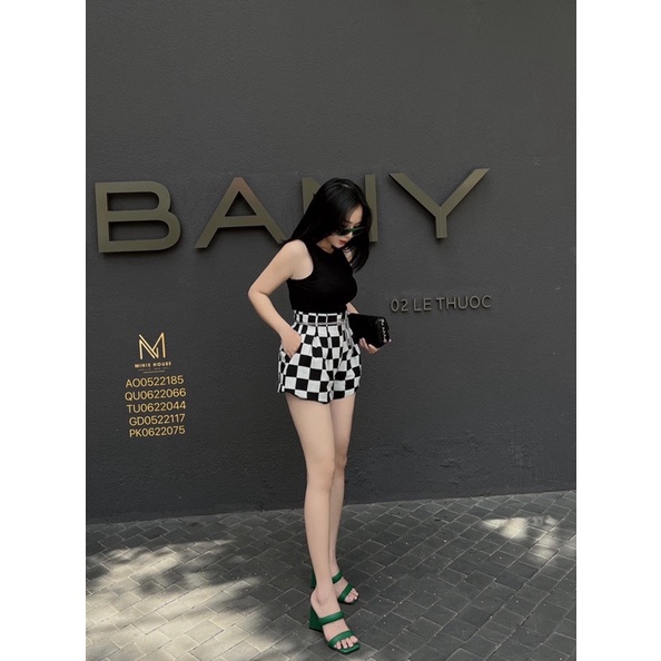 Set Áo Balo + Quần Short Caro