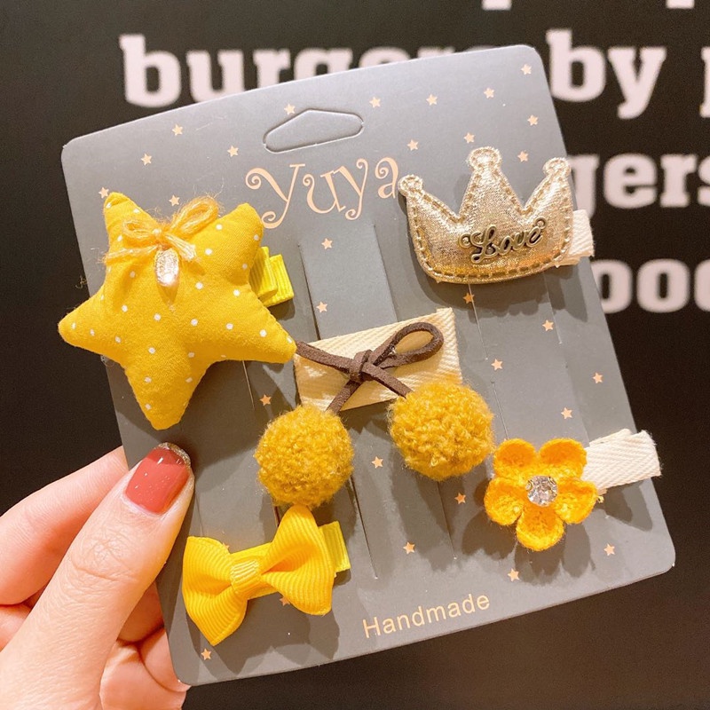 Kẹp tóc cho bé gái họa tiết hoạt hình dễ thương tùy chọn kiểu dáng