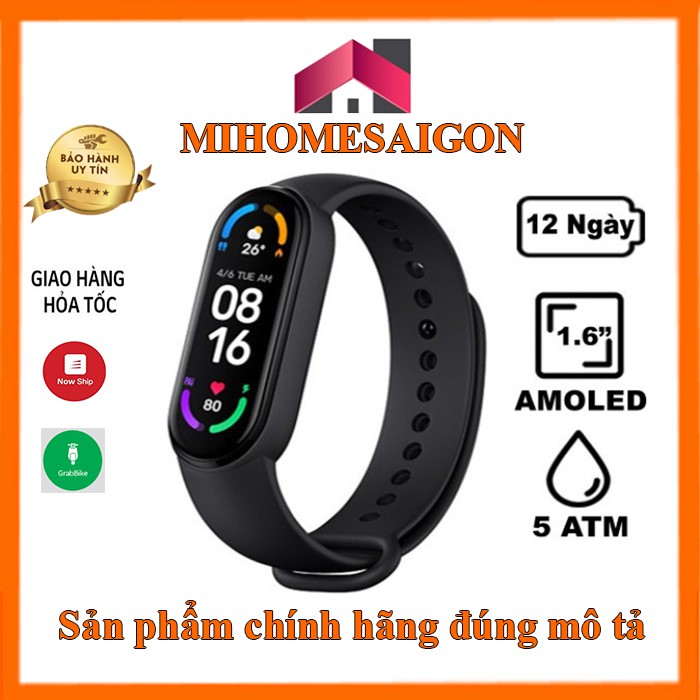 Vòng đeo tay thông minh XIAOMI Mi Band 6 | Vòng đeo sức khoẻ XIAOMI MI BAND 6 | MIHOMESAIGON