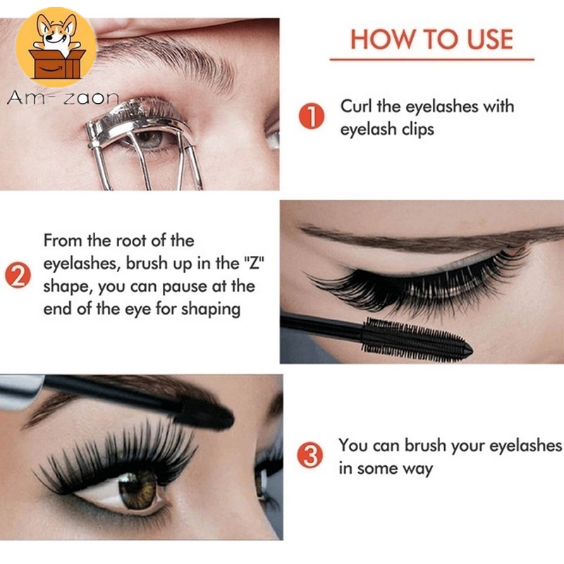 Mascara Màu Đen Lâu Trôi Chống Thấm Nước Chuốt Dài Và Cong Mi
