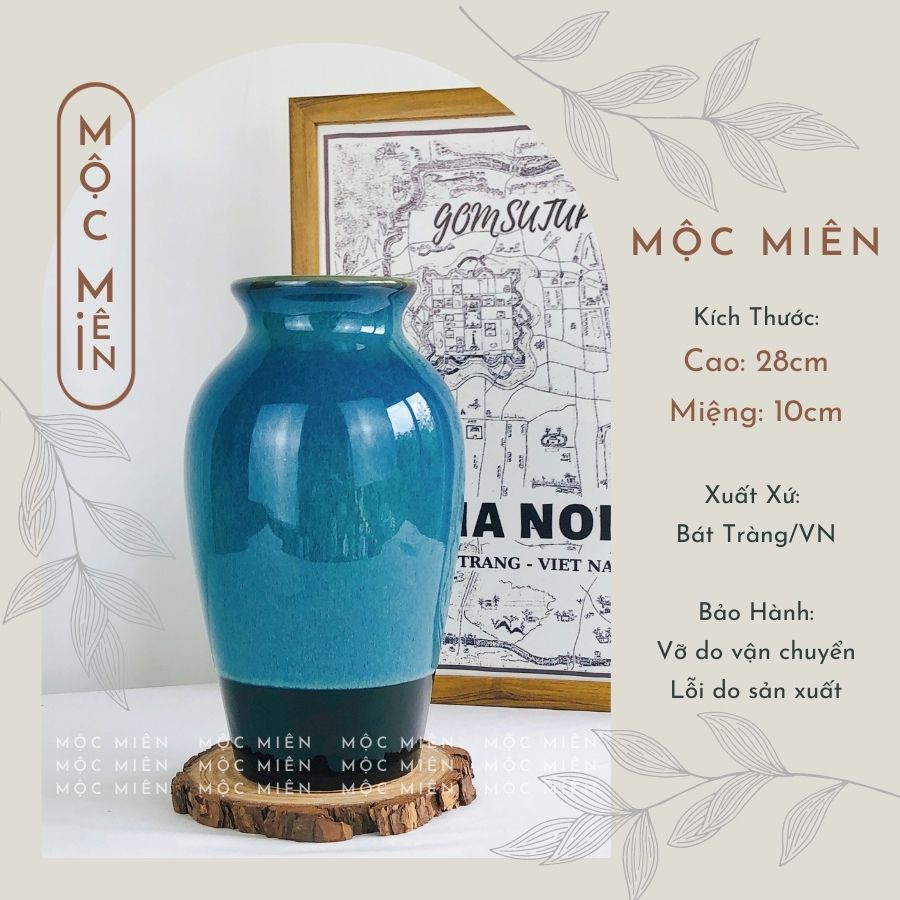 Bình hoa gốm lọ hoa men hoả biến MP decor trang trí nhiều kích cỡ, Mộc Miên gommocmien, gốm sứ bát tràng