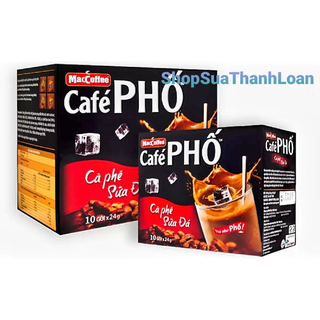 Cafe Phố Sữa - Hộp 10 gói X 24gr