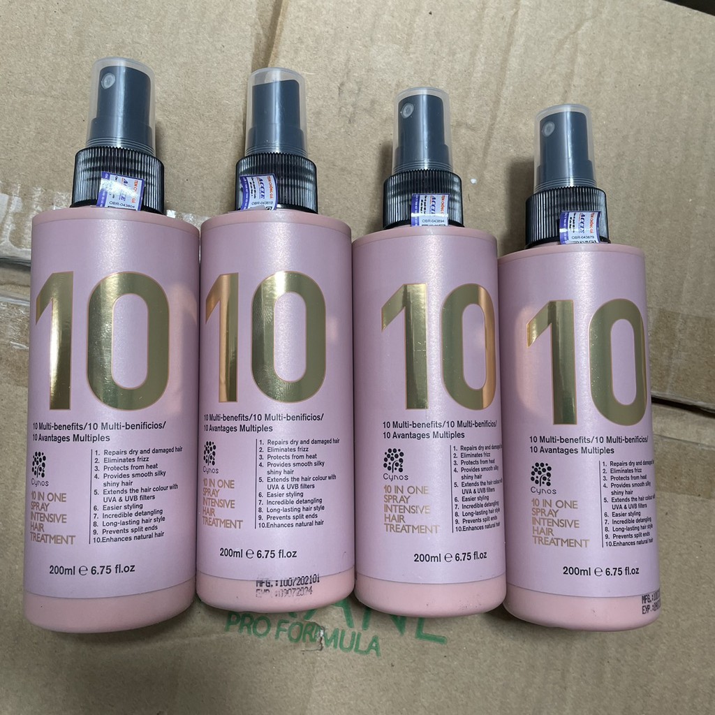 Kem dưỡng 10 tác dụng trong 1 CYNOS 10 IN ONE Spray Intensive Hair Treatment 200ml - CANADA