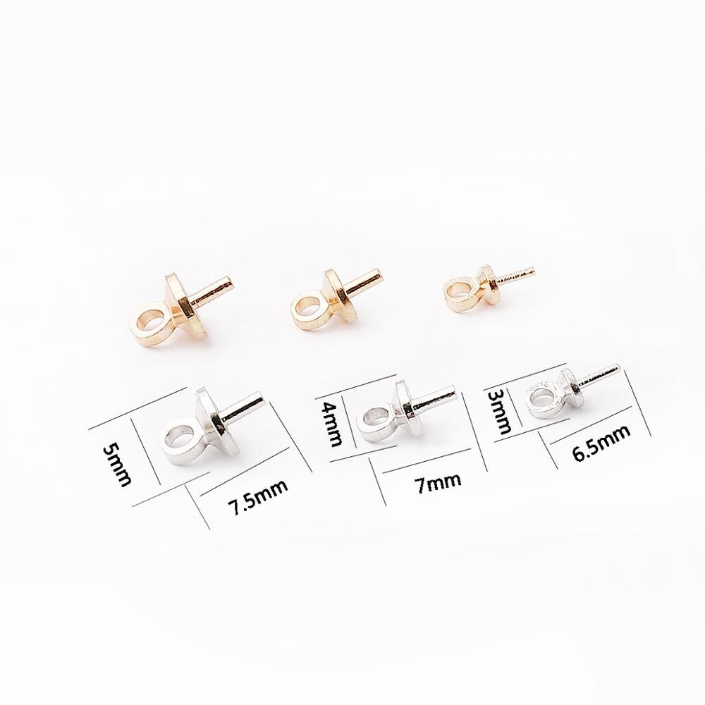 Set 50 phụ kiện chốt chặn mặt dây chuyền bằng đồng dùng làm trang sức diy