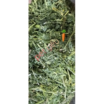 Cỏ khô alfala cắt khúc thức ăn thỏ bọ chinchilla 500Gr siêu xanh siêu thơm