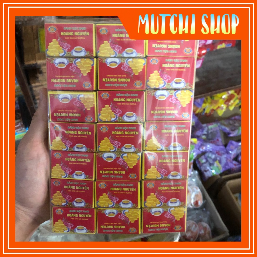 Bánh Đậu Xanh Hoàng Nguyên 1 Túi 42 Chiếc Đặc Sản Hải Dương Ngọt Ngậy Đồ Ăn Tết Cổ Truyền Sỉ Đồ Ăn Vặt Trẻ Em Hà Nội