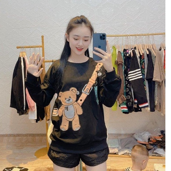 Áo Nỉ Da Cá Dài Tay Hàng Quảng Châu Siêu Đẹp Hot Hit | BigBuy360 - bigbuy360.vn