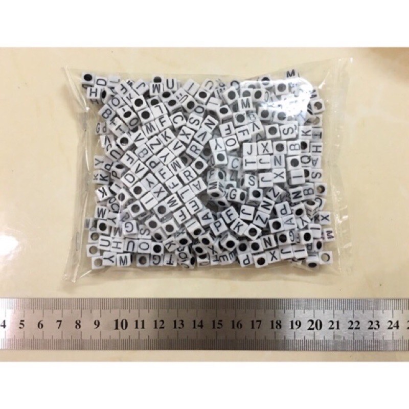 Túi 50g hạt chữ 7x7mm