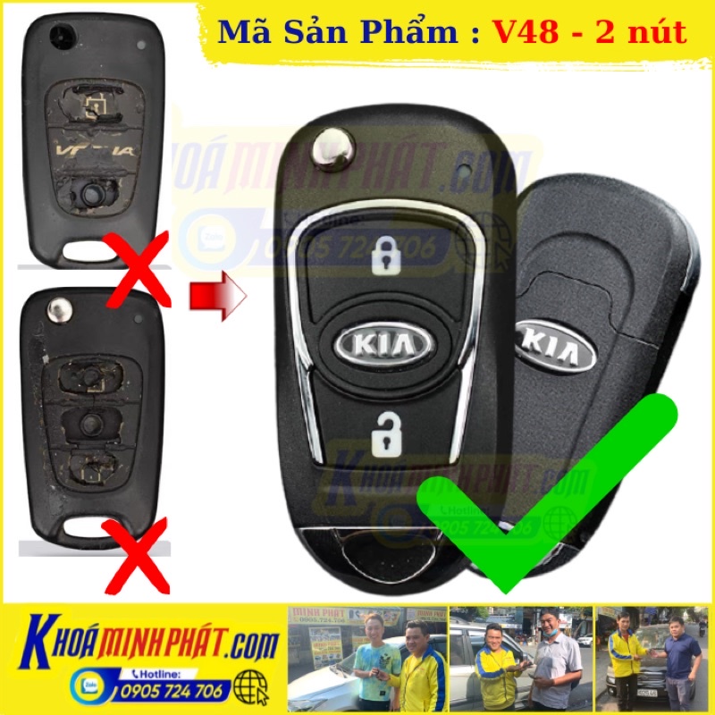 Vỏ Độ Chìa khóa xe Kia