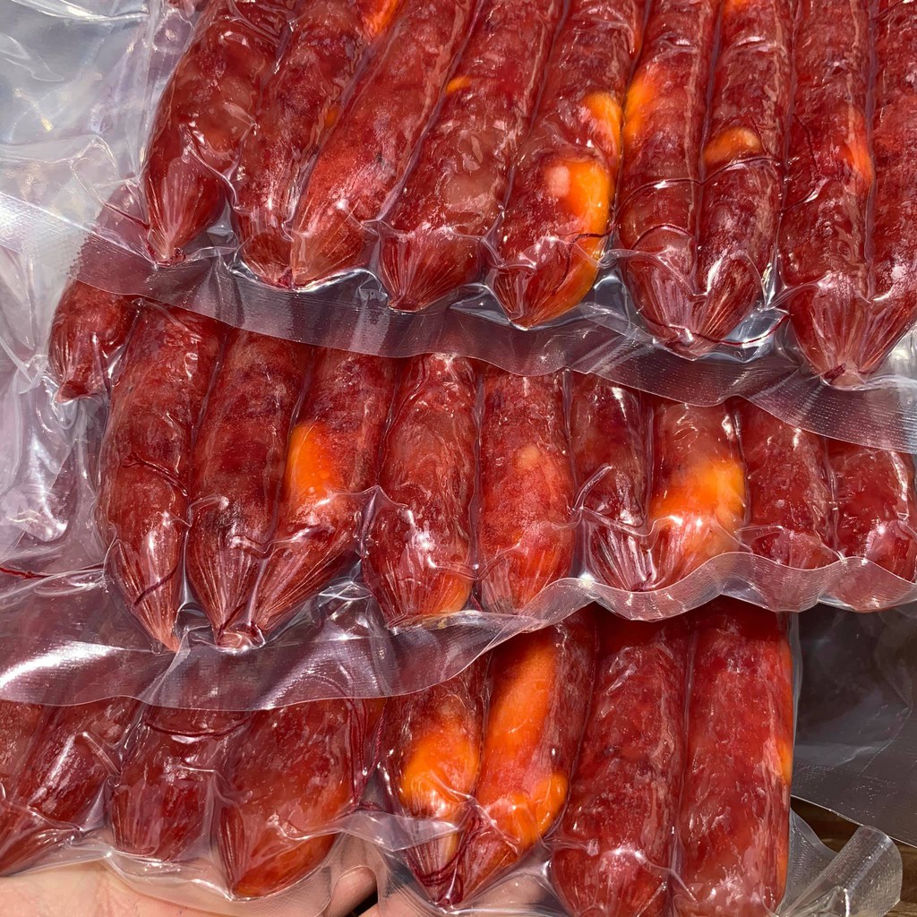 Lạp Xưởng Tôm Trứng Muối Túi 1Kg - Hút Chân Không