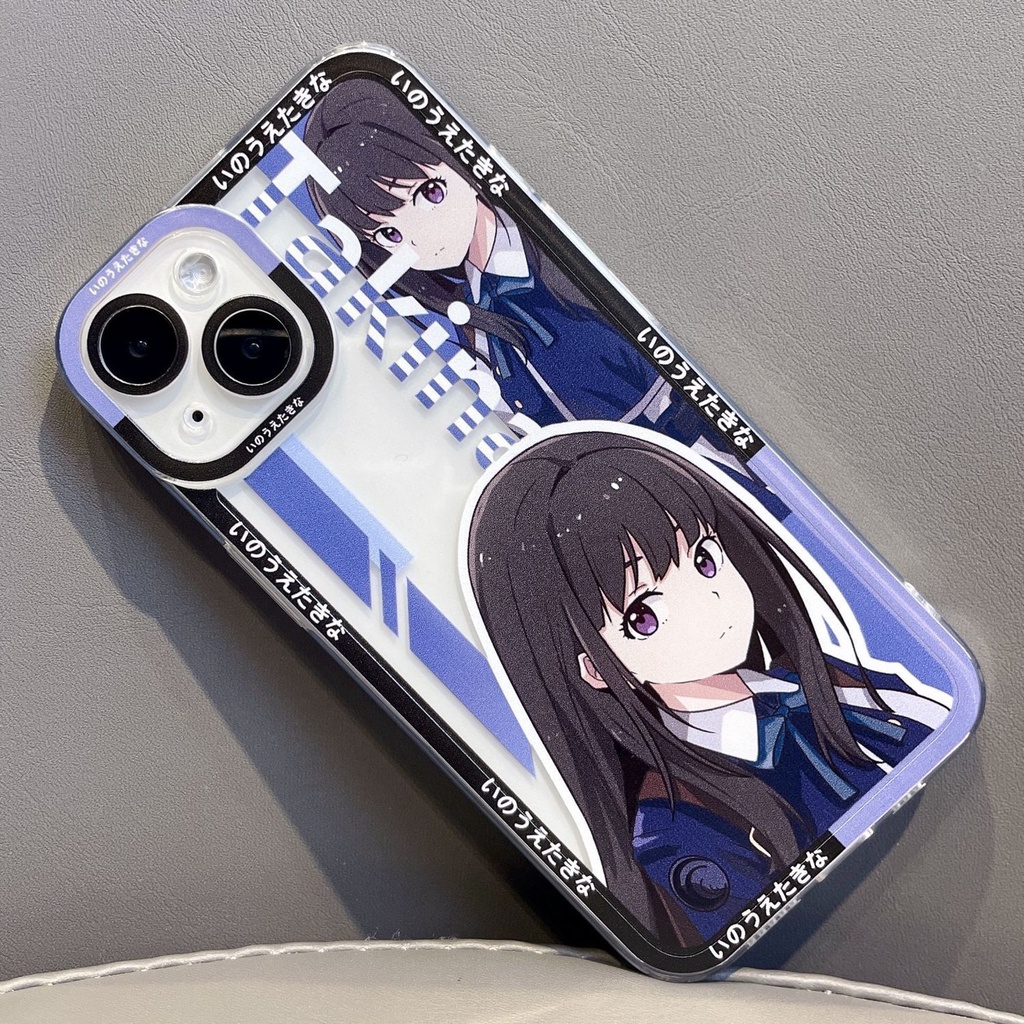 Lycoris Recoil Clear Case Nishikigi Chisato Phone Case Custom New Soft Case Personality Anime Cool Inoue Takina Cute JK Shockproof Case