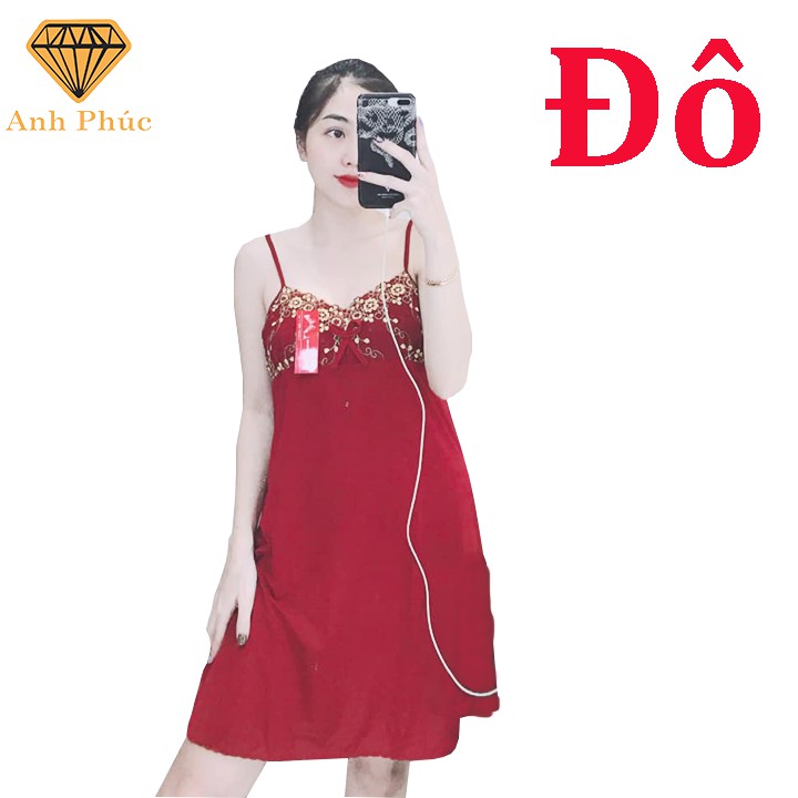 [Mã FAMAYWA giảm 10K đơn 50K] Đầm ngủ 2 dây thun lạnh mặc mát Anh Phúc + Đầm 2 Dây | BigBuy360 - bigbuy360.vn