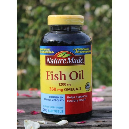 🌟🌟 Dầu Cá Nature Made Fish Oil 1200mg Omega 3 Hộp 200 Viên Của Mỹ 🌟🌟