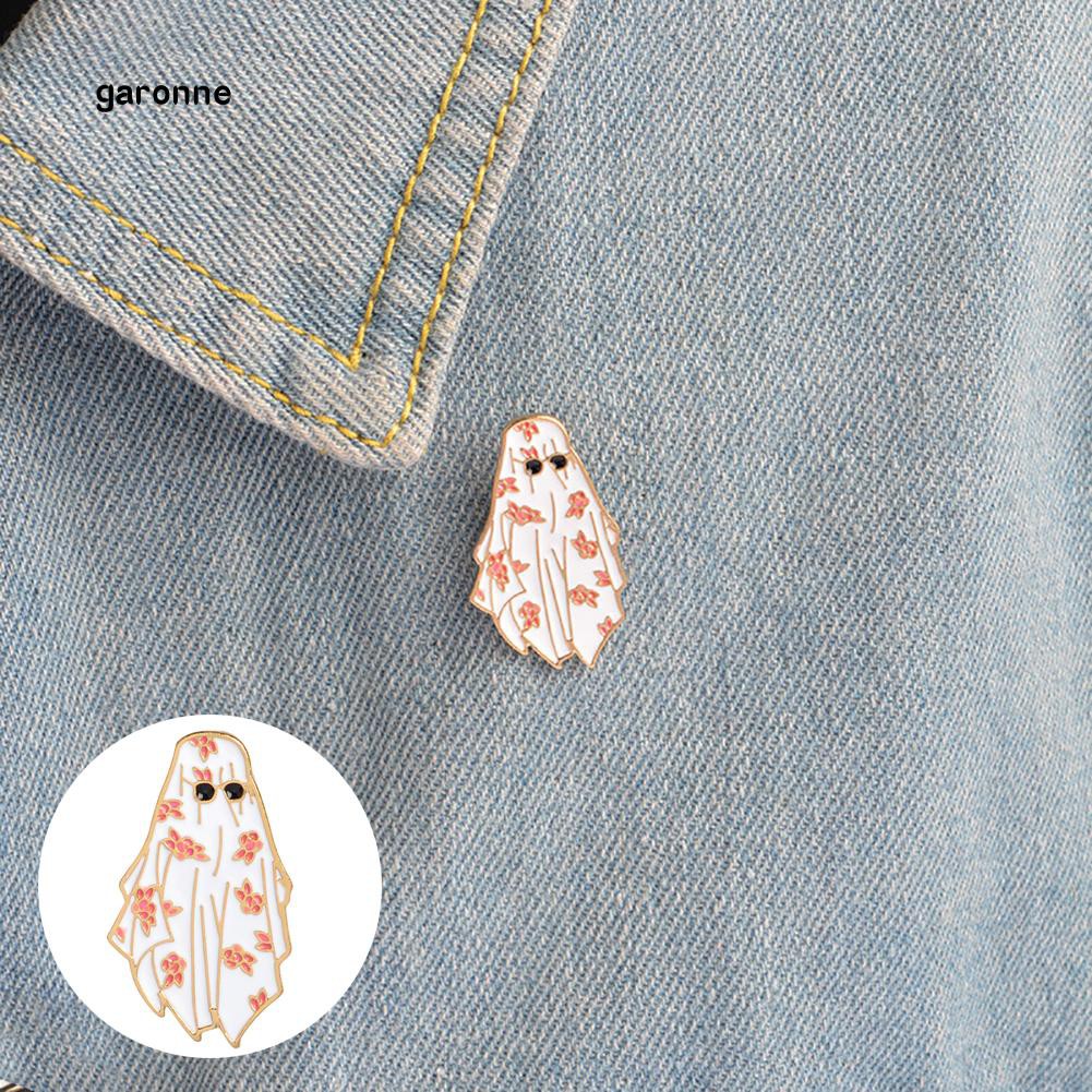 Ghim cài áo hình con ma đeo kính mát ngộ nghĩnh thời trang cho nam nữ