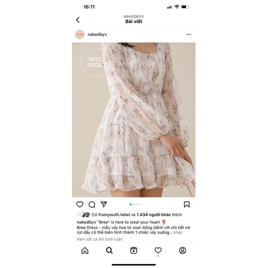 Thanh lý đầm nakedbyV