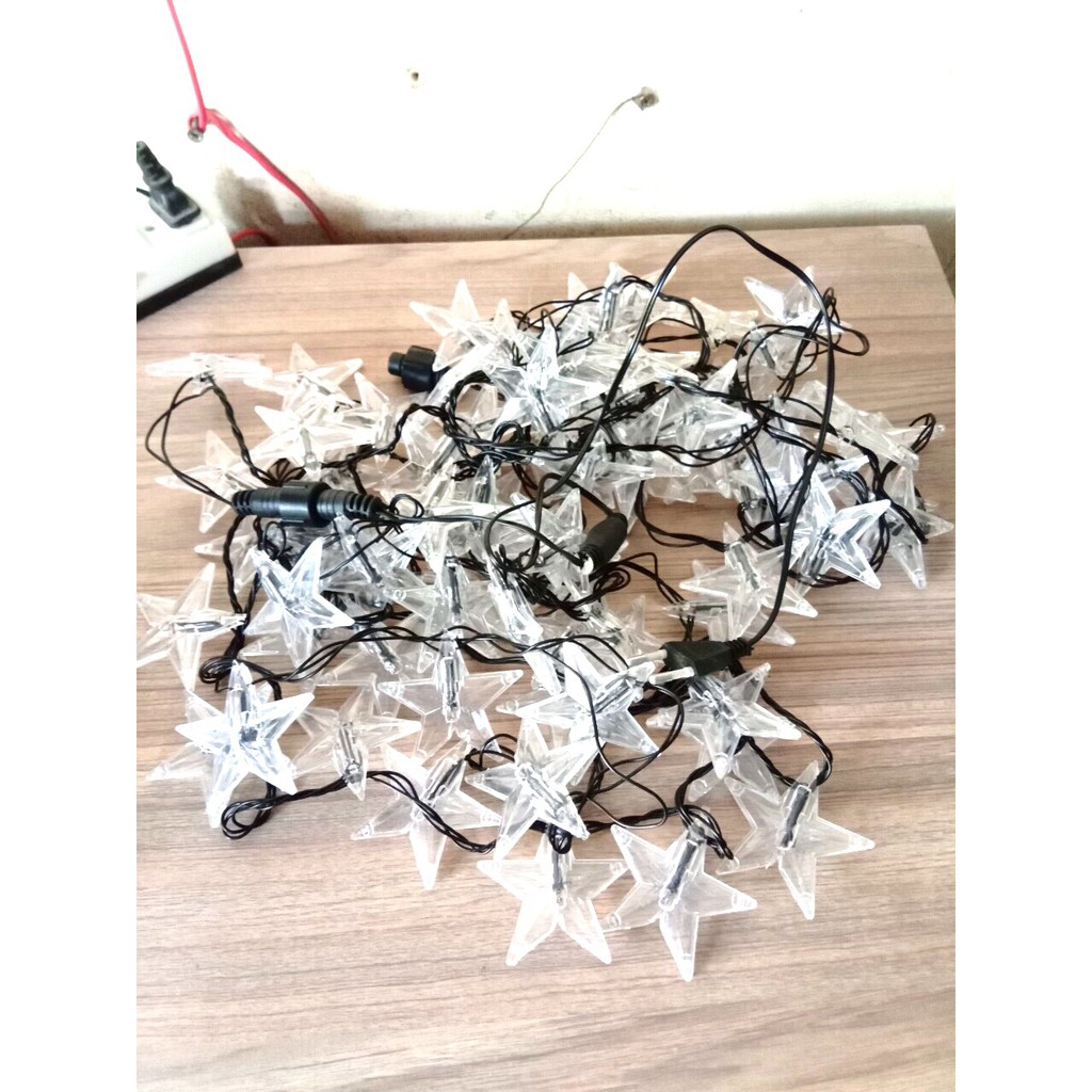 Dây đèn trang trí ngôi sao 7 mét (Ánh sáng vàng - DĐ)