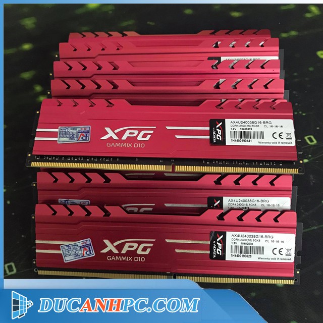 Ram DDR4 8GB ADATA XPG D10 Bus 2400 - Bảo hành 3 tháng