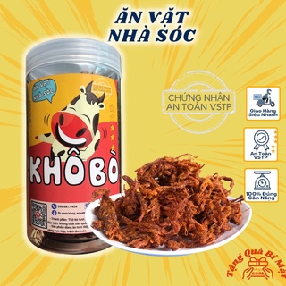 Khô Bò Xé Sợi 250gr Ăn Vặt Nhà Sóc, Khô Bò Hàng Đặc Biệt, Đồ Ăn Vặt Hà Nội