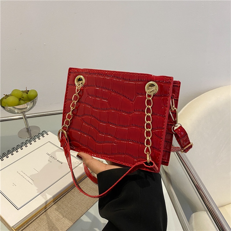 IELGY Túi Đeo Chéo Vai Họa Tiết Vân Đá Nhiều Màu Tùy Chọn Phong Cách Cổ Điển Thời Trang Cho Nữ