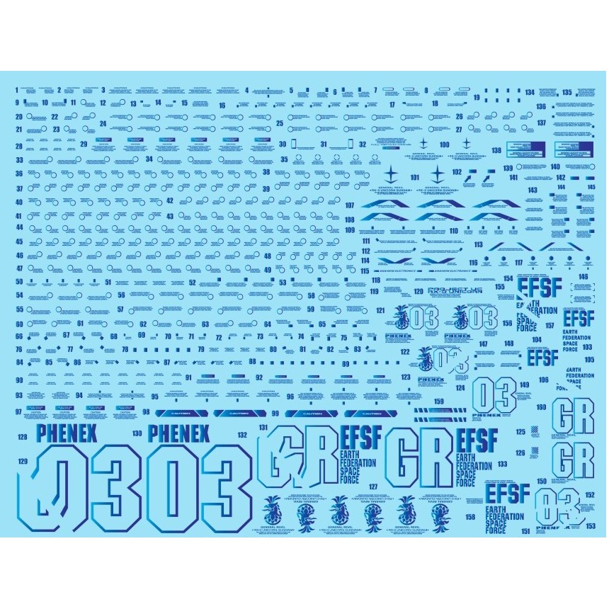 Decal nước hologram - PG Phenex (Only Body)