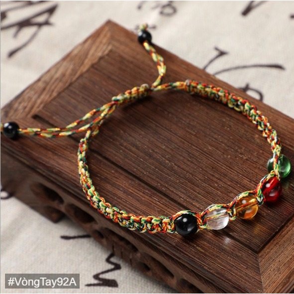 Vòng Tay Bình An Pha Lê Chỉ Ngũ Sắc [ Mua 2 tặng 1 ] | BigBuy360 - bigbuy360.vn