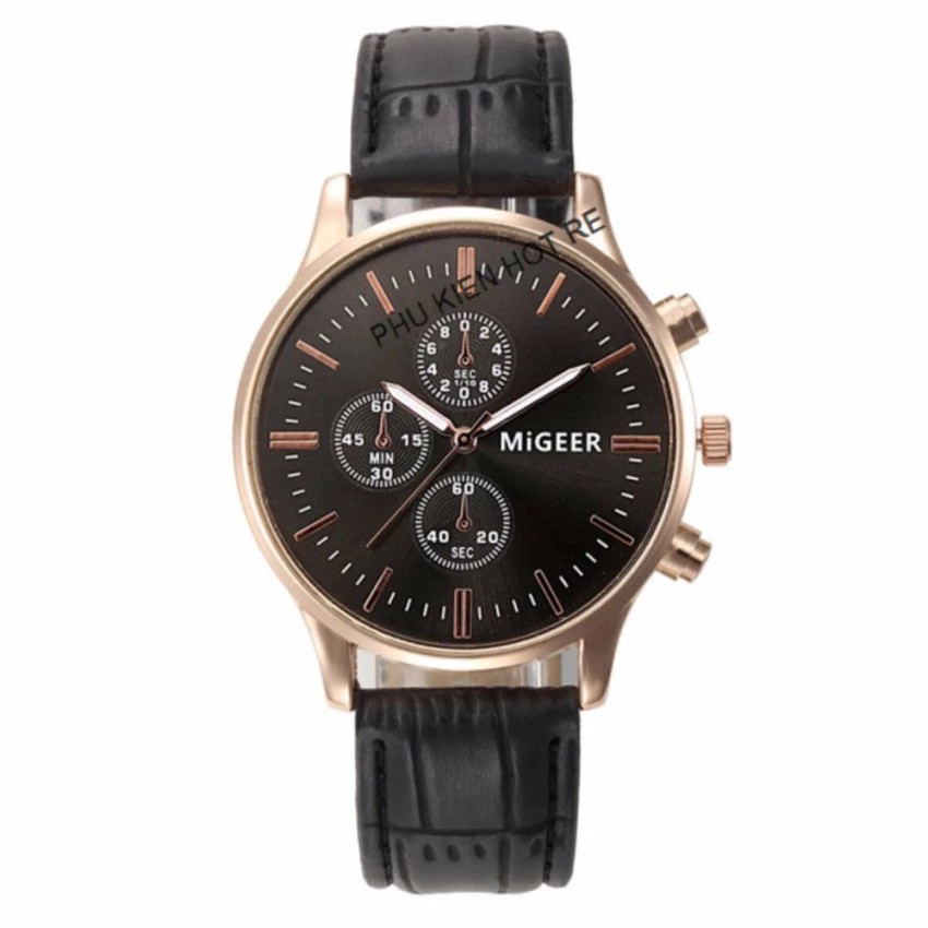 Đồng hồ nam dây da tổng hợp MiGeer PKHRMG001