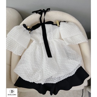 [HÀNG CÓ SẴN - L1] Set áo quần tiểu thư tách tay