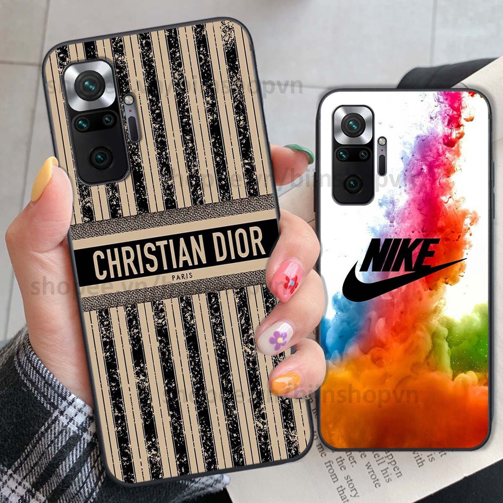 Ốp Xiaomi Redmi Note 10 / Note 10 Pro in hình thương hiệu nhiều màu sắc thể thao cá tính thời trang