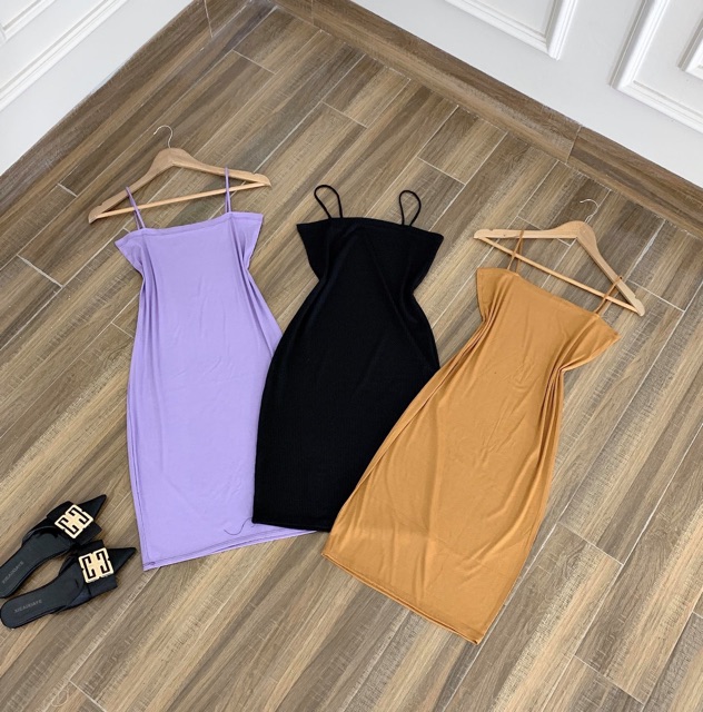 Váy 2 dây bún bozip DVL976