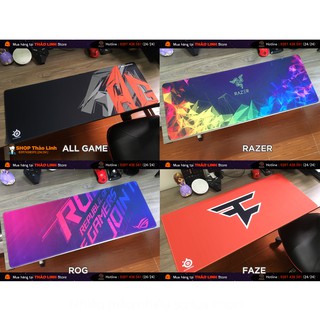 Lót Chuột Cỡ Lớn , Lót Chuột Gaming - 80x30 , 90x40 - Nhiều Mẫu Lựa Chọn - Hình In Chi Tiết - Bo viền 360 độ
