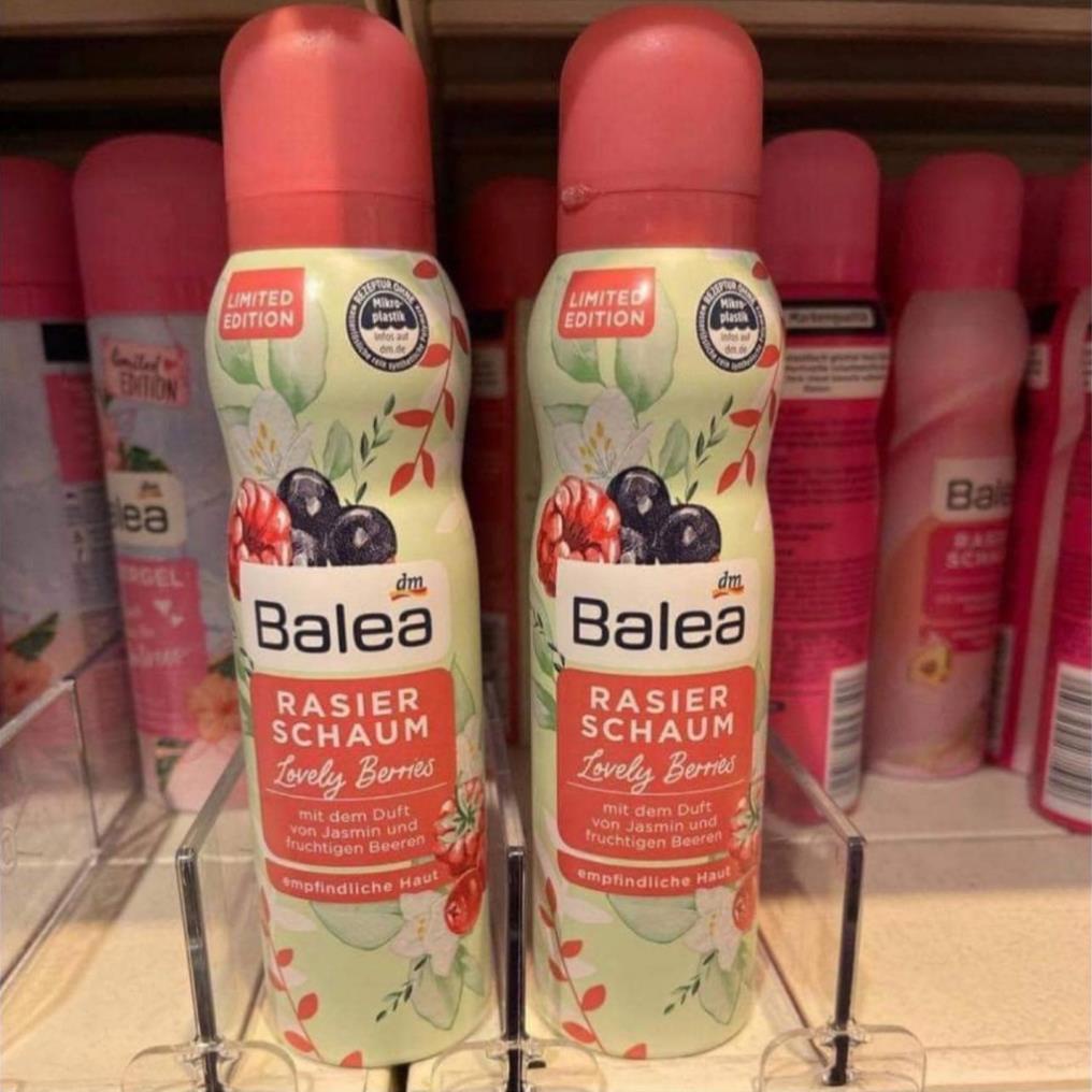 Bọt cạo lông Balea, Peach Rose ⚡ CAO CẤP ⚡ Kem tẩy lông Balea ( New) Nội Địa Đức chiết xuất thiên nhiên lành tính