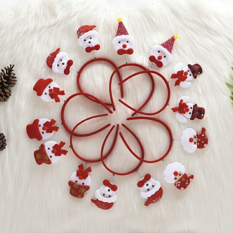 Băng đô quà tặng giáng sinh bờm tóc, kẹp tóc noel