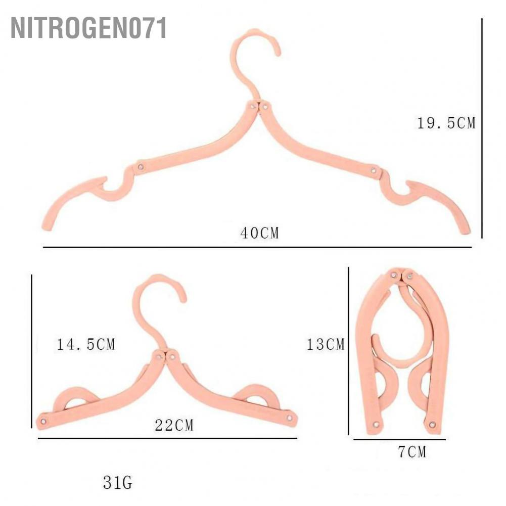 Nitrogen071 Móc treo quần áo gấp gọn cắm trại du lịch phượt dã ngoại câu cá - loại cao cấp