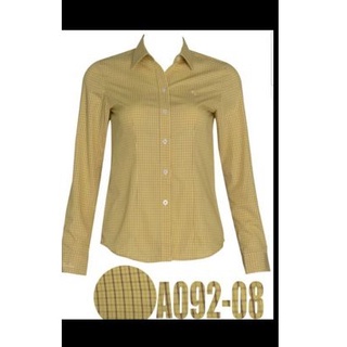 áo sơ mi nữ Thái Hòa sọc caro mã A092 có size đại