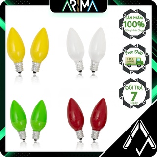 Bộ 2 bóng đèn LED quả nhót, đèn thờ ARIMA OKAS, 4 màu lựa chọn, Bảo hành 12 tháng