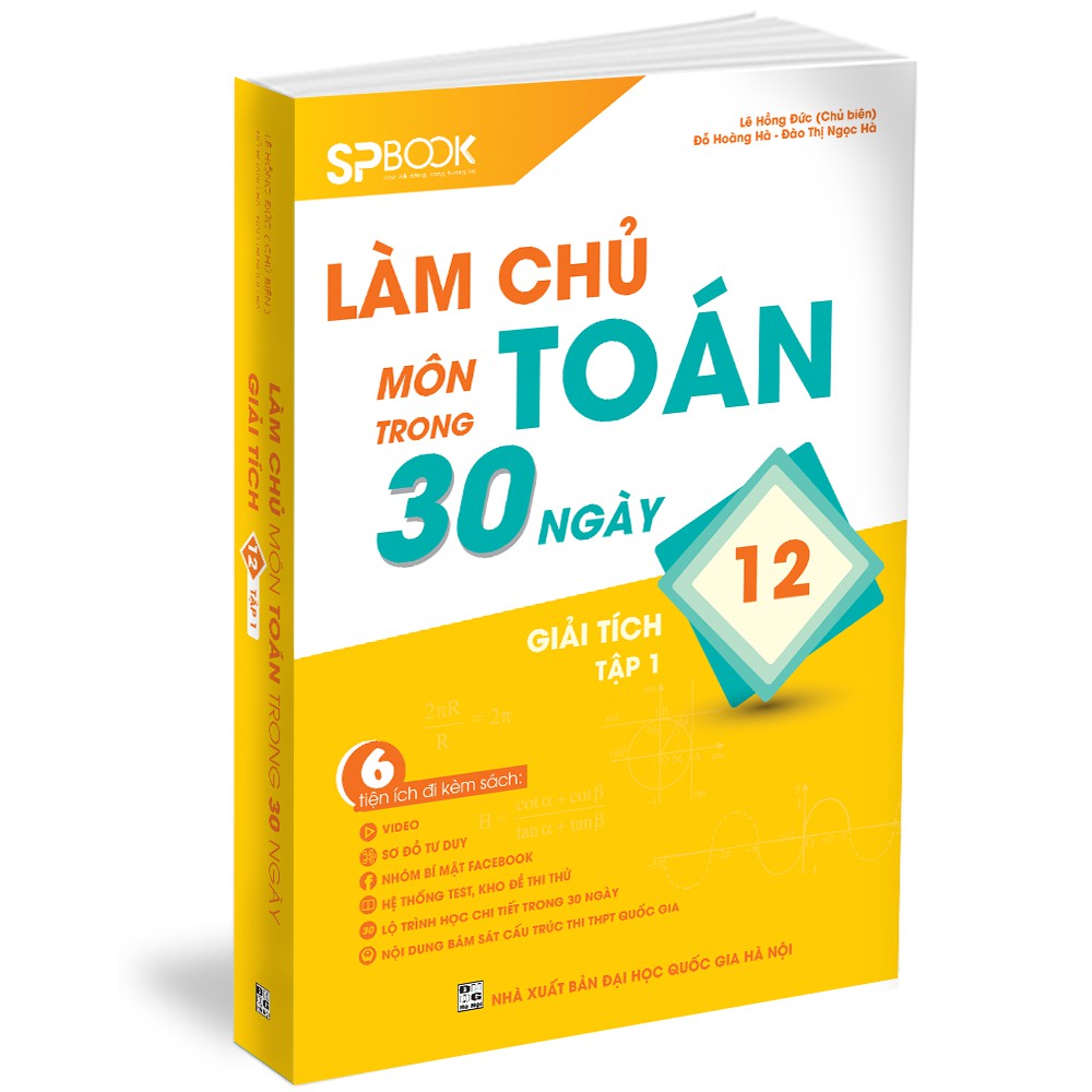 Sách Làm chủ môn Toán trong 30 ngày Giải tích 12 Quyển 1