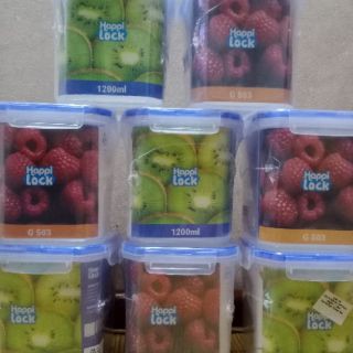 [Mã LIFE2410K giảm 10K đơn 20K] bộ 2 hộp nhựa đựng thực phẩm happi lock ( 1200 ml - 900 ml )