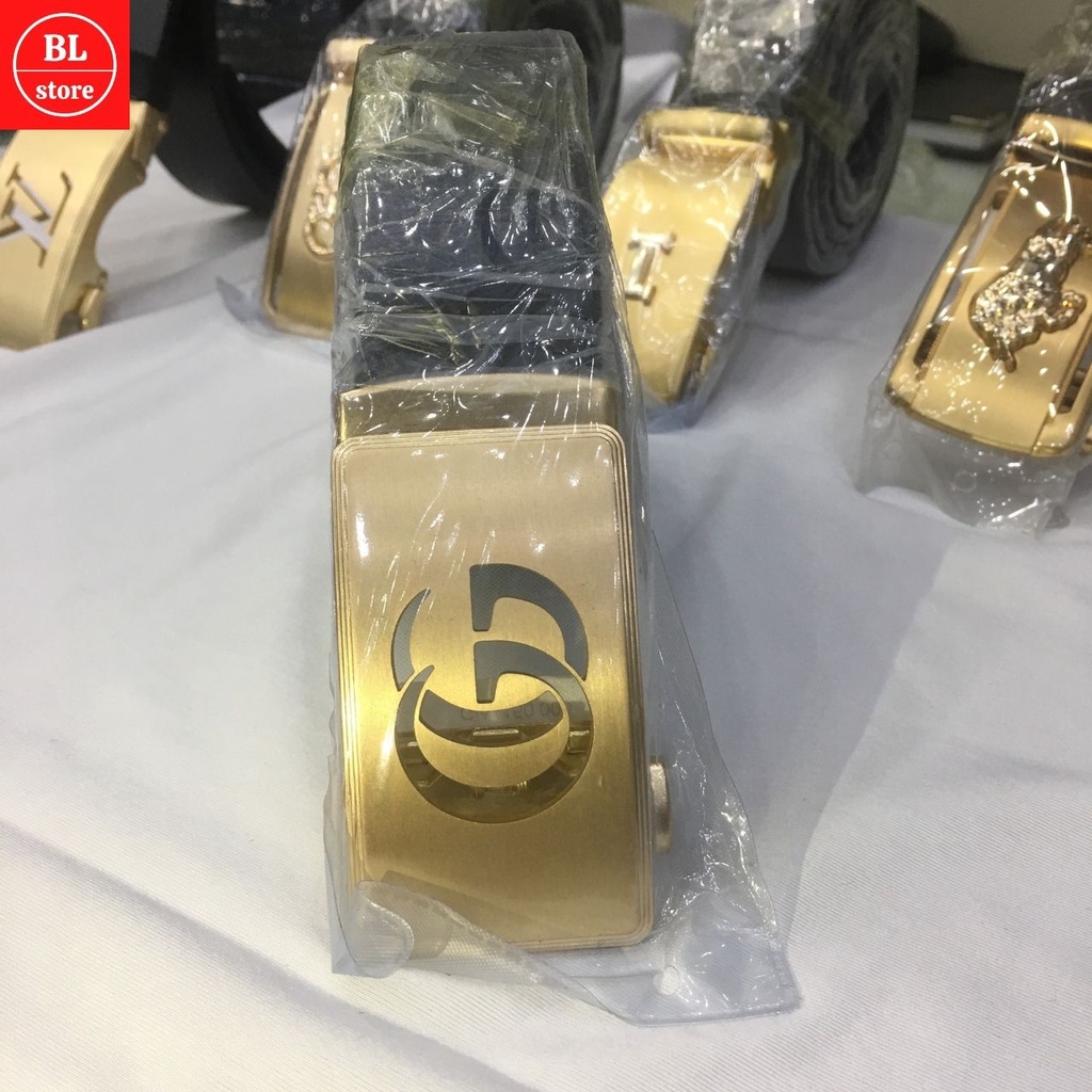 Thắt lưng nam da bò cao cấp, Dây lưng nam mặt cài phong cách Hàn Quốc