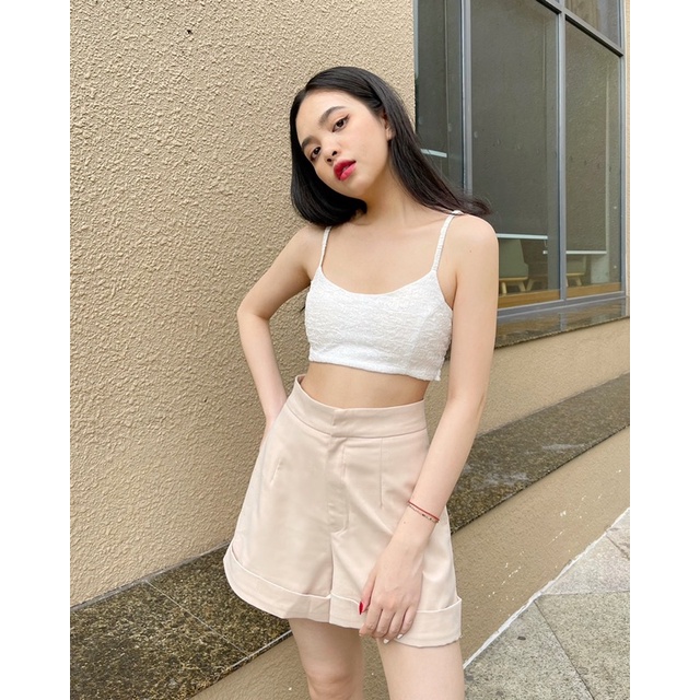 WHITELAZZ | Quần shorts lưng cao ống rộng - Ross Shorts