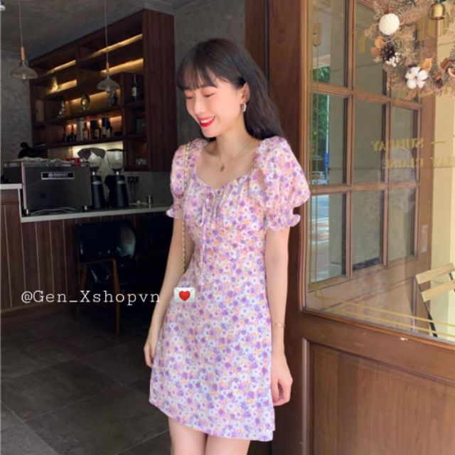 Đầm Hoa Nhí ULZZANG - KOREAN STYLE - Đầm Nữ Xinh | GEN_X SHOP |