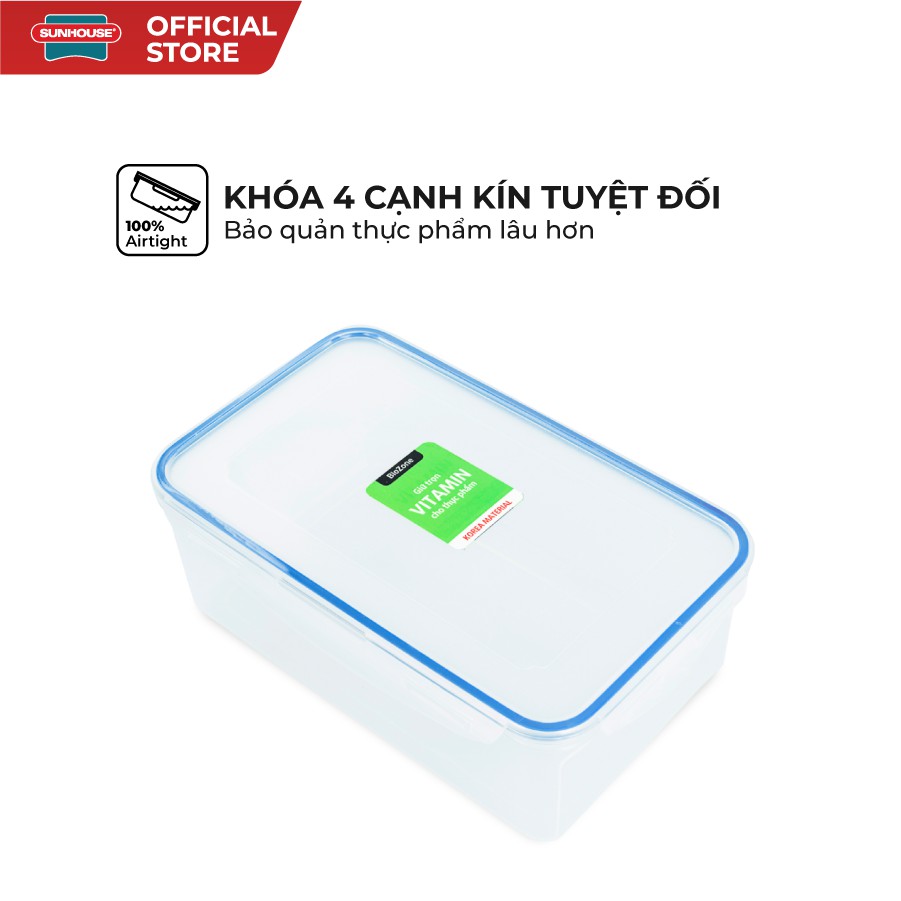 Hộp Bảo Quản Thực Phẩm Ngăn Mát BIOZONE KB-CO2600P 2600 ml