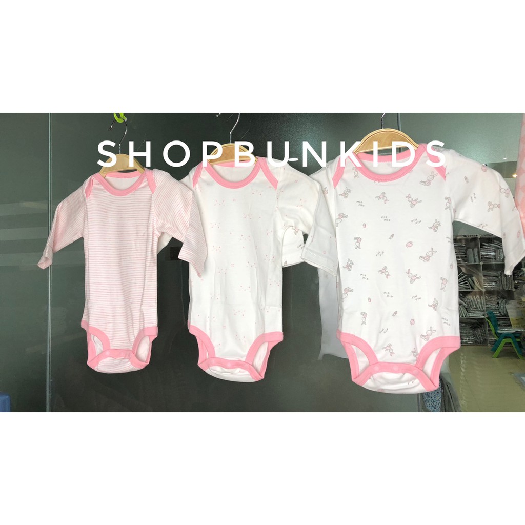 Bodysuit Mio cotton dày thu đông cúc bấm