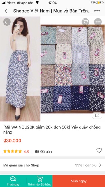 Váy quây chống nắng | WebRaoVat - webraovat.net.vn