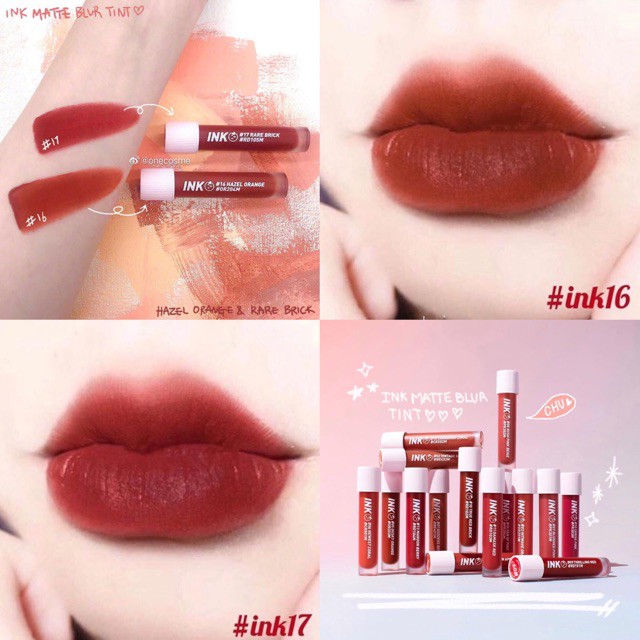 (auth 100% )Son kem lì Peripera Ink Matte Blur Tint hàn quốc chính hãng lì mịn như nhung-cosmetic999