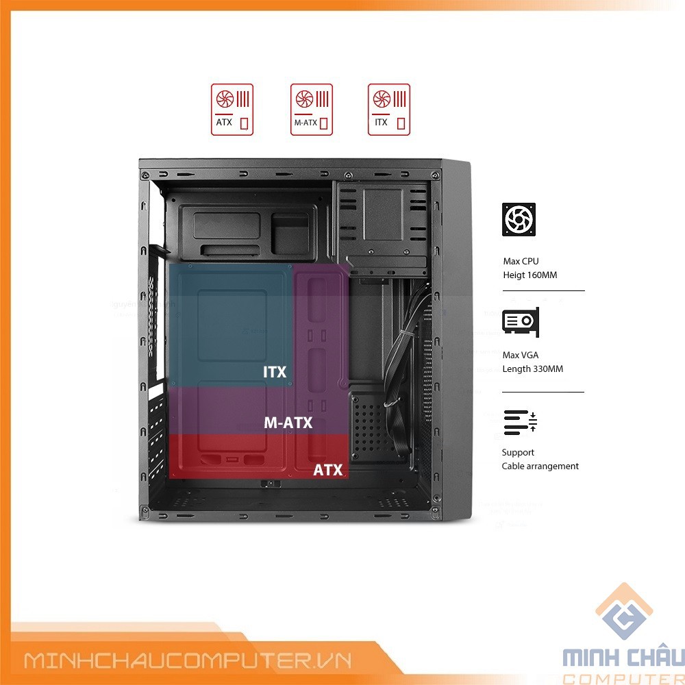 Vỏ máy tính XIGMATEK XA-20(ATX) - Chính hãng