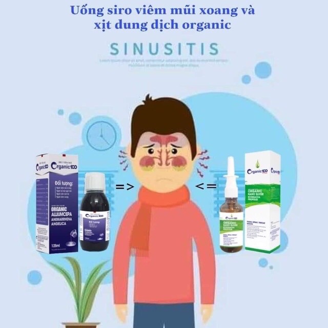 Combo 2 Hộp Organic 100 xịt mũi , họng cho phụ nữ mang thai, và trẻ em trên 2 tuổi ( Chính Hãng )